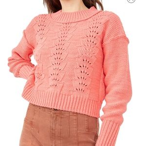 Free people bell song cotton sweater NWT